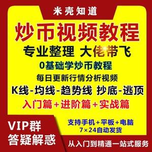 炒币入门专业教程(炒币入门专业教程视频)